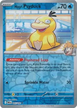 Destined Rivals Misty's Psyduck #45/182 reverse holo
